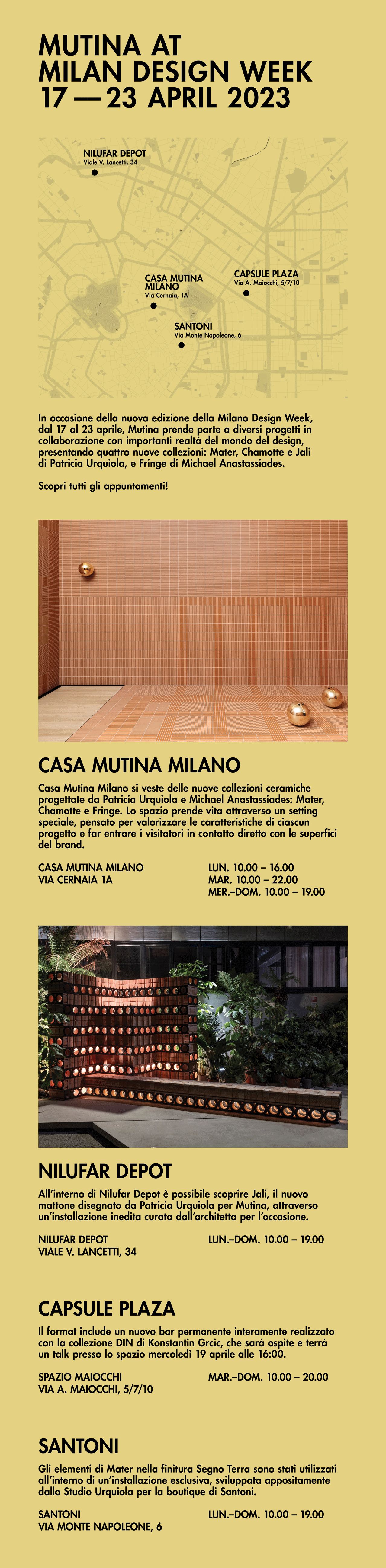 Mutina milano design week 2023 ci vediamo a milano 