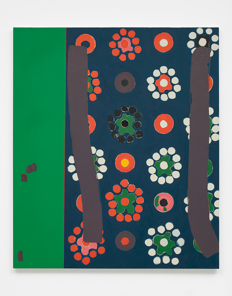 Matt Connors, Guttering, 2023, Oil acrylic and pencil on canvas. Courtesy: The artist and Herald St, London.