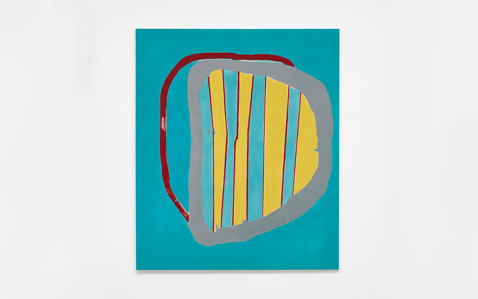 Matt Connors, Missing Pin, 2023, Oil, acrylic and pencil on canvas. Courtesy: The artist and Herald St, London.